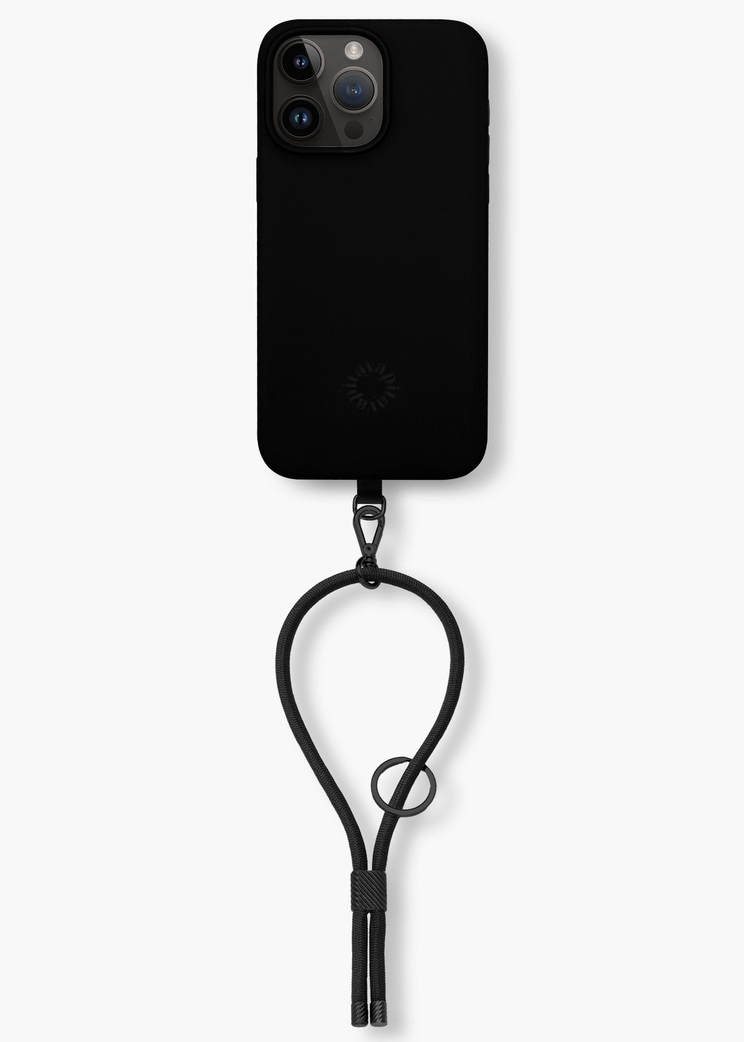 Alça de Mão Cacau + Case para iPhone Preta